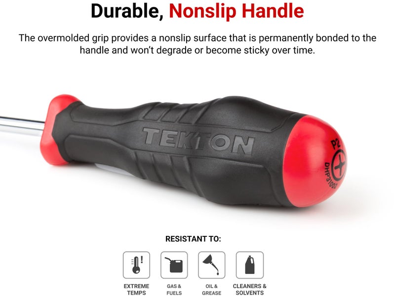 TEKTON 5/64 Inch Hex High-Torque Black Oxide Blade Screwdriver | DHX11079 | Made in USA - Image 4